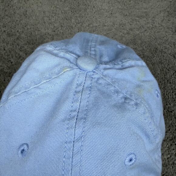 Life Is Good Hat Cap Strap Back Womens Adjustable Blue Embroidered Flower Logo - Picture 8 of 12